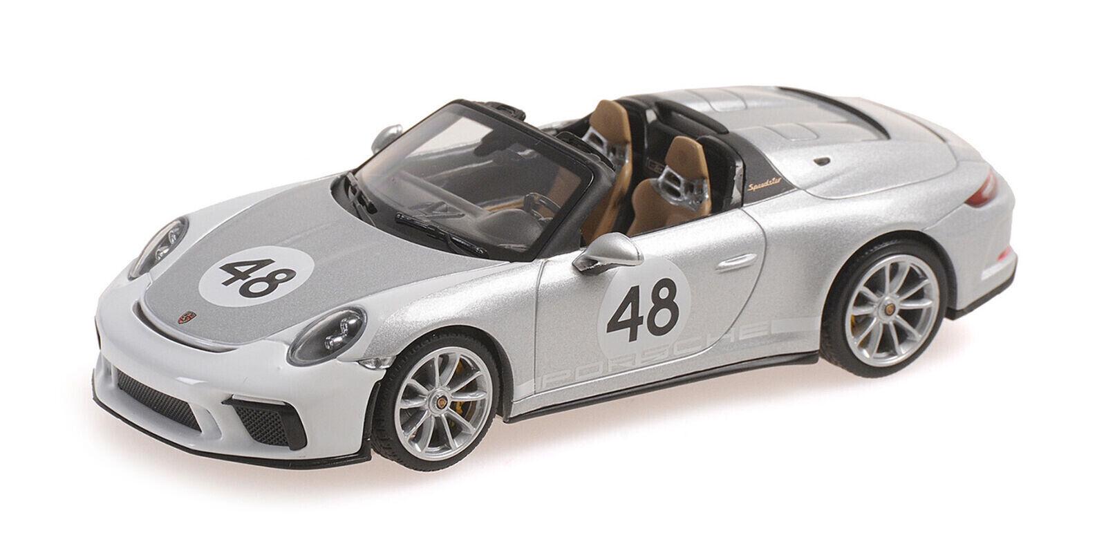 Модель автомобиля Minichamps 1:43 Porsche 911 Speedster Heritage Paket GT Silver (410061130)