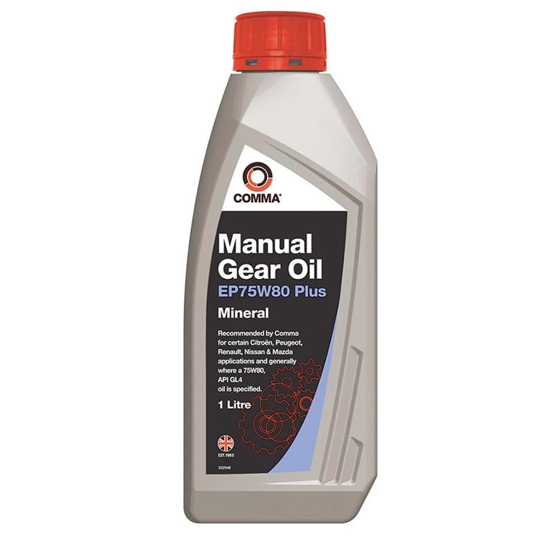 Трансмісійне мастило COMMA GEAR OIL EP75W-80 PLUS 1 л (EP75W80P1L)