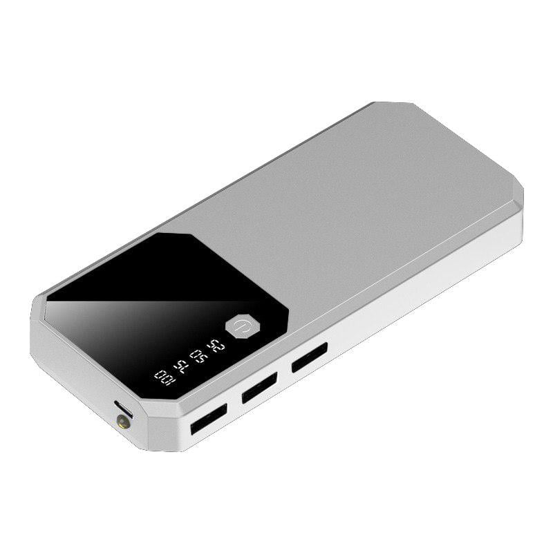 Повербанк Nomi 40000 mAh 3 USB с дисплеем и LED фонариком Белый (7a1e8e30)