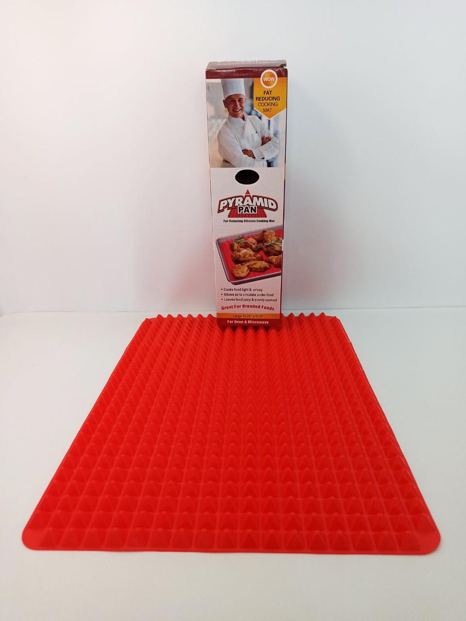 Коврик для гриля и выпечки антипригарный силиконовый PYRAMID PAN Fat-Reduction Silicone Cooking Mat (4608) - фото 6