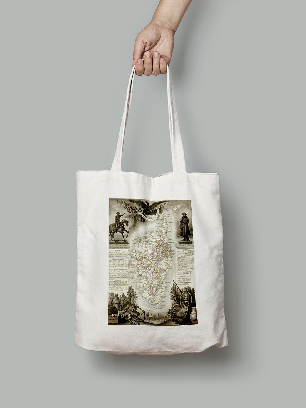 Эко-сумка Республика Лакорз Во Франции 1769 империя Франкатс 1804-1819 гг. шопер (OLD_MAP_poster_16_Bag)