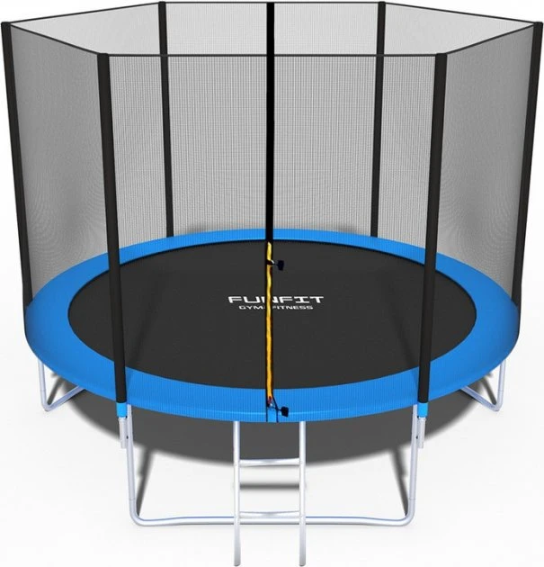 Батут садовий дитячий FunFit із захисною сіткою і сходами 312 см (2292861529)