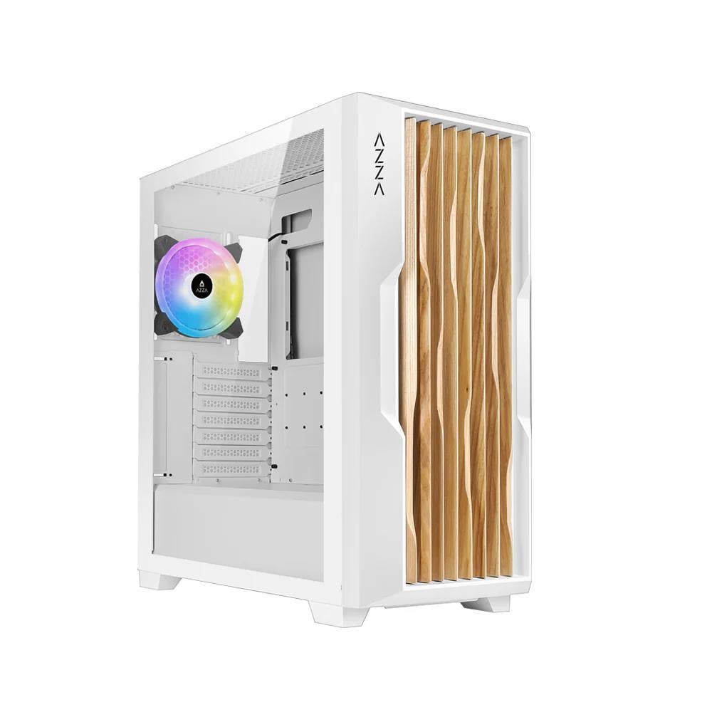 Корпус AZZA MIDITOWER ATX W/O PSU GUARDIAN WOOD CSAZ-520WW