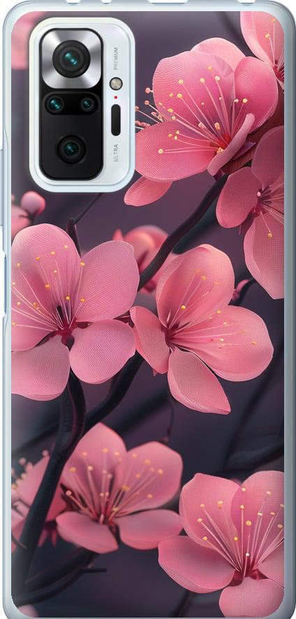 Чехол на Xiaomi Redmi Note 10 Pro Пурпурная сакура (6075u-2297-42517)