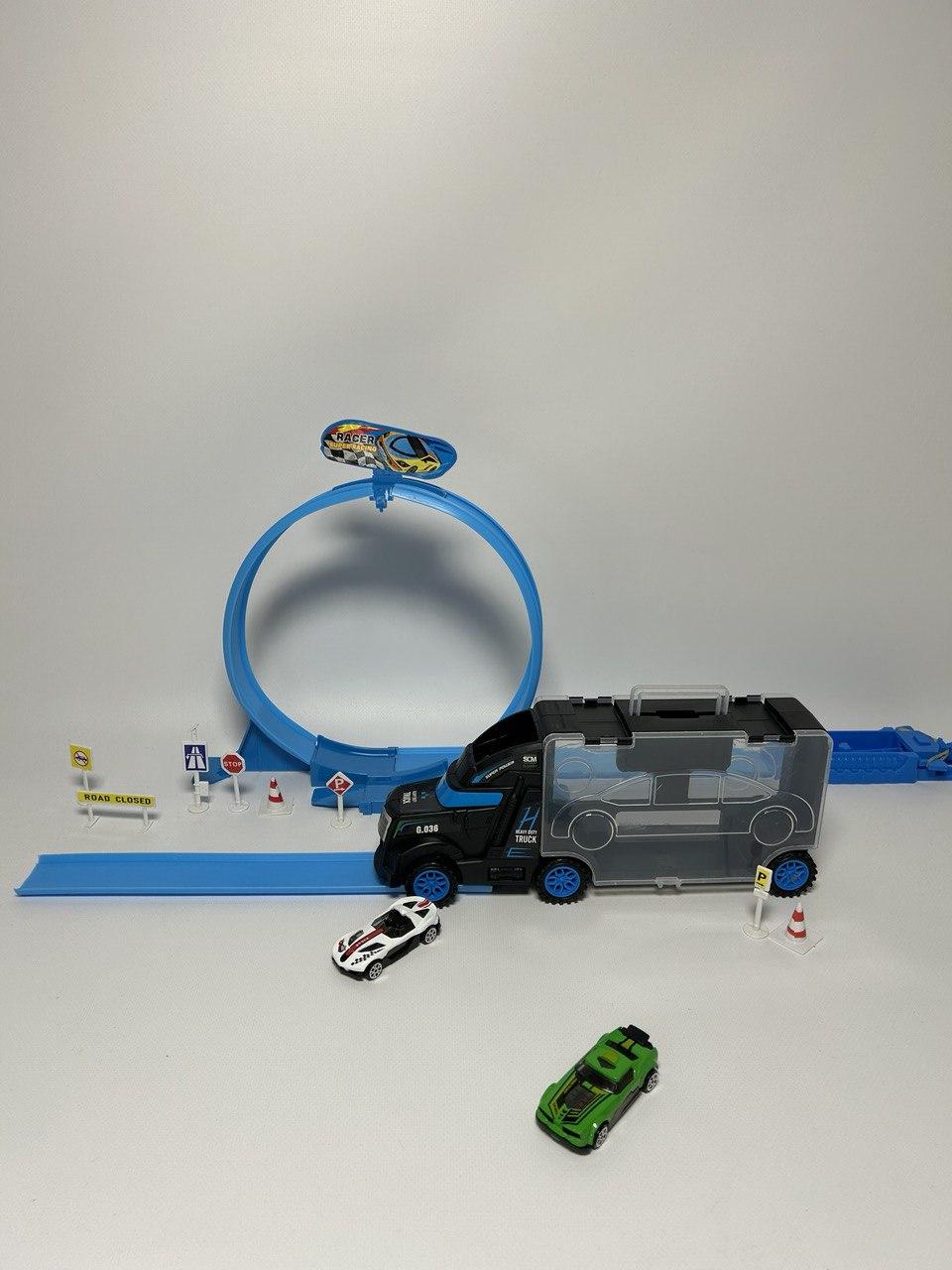 Набор игровой Hot Wheel Трек Трейлер QQ8839 - фото 2