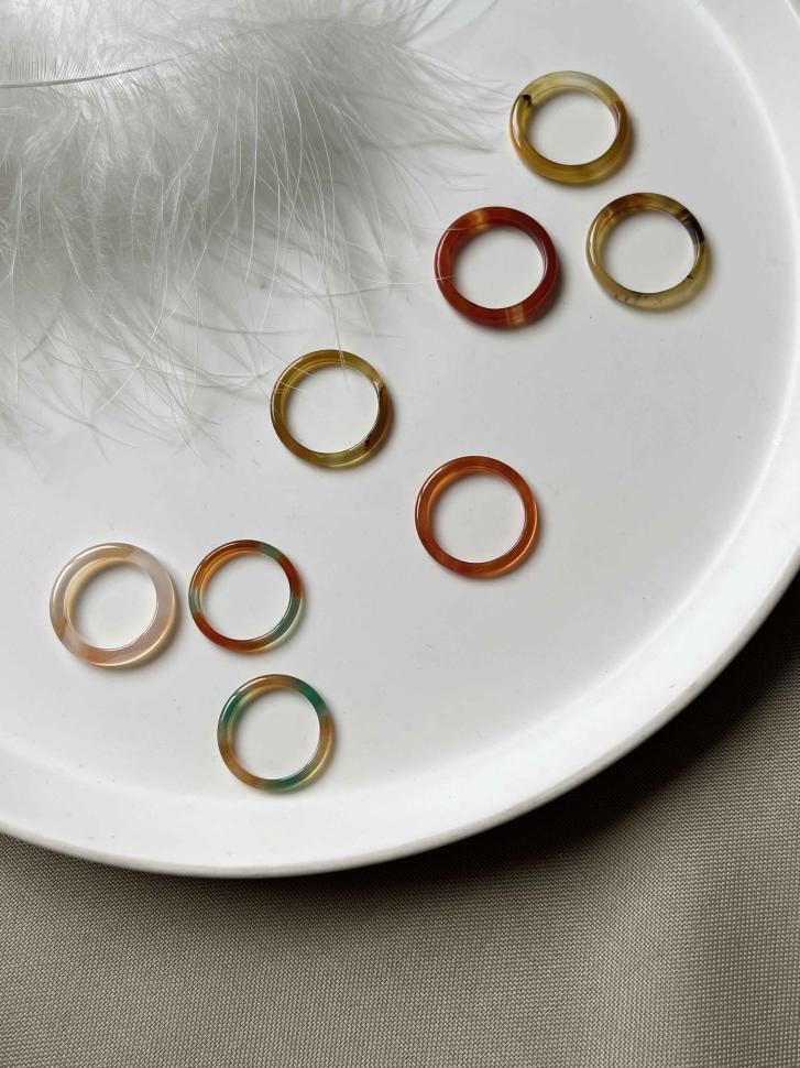 Кільце тонке з агату р. 18 мм (5223-18) - фото 4 Кільце тонке з агату р. 18 мм (5223-18) - фото 4