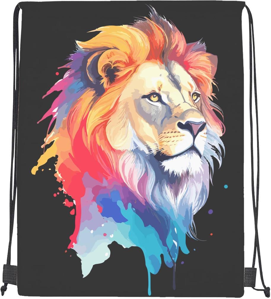 Мішок спортивний Colorful Art Illustration Lion Head (20301663) Мішок спортивний Colorful Art Illustration Lion Head (20301663)