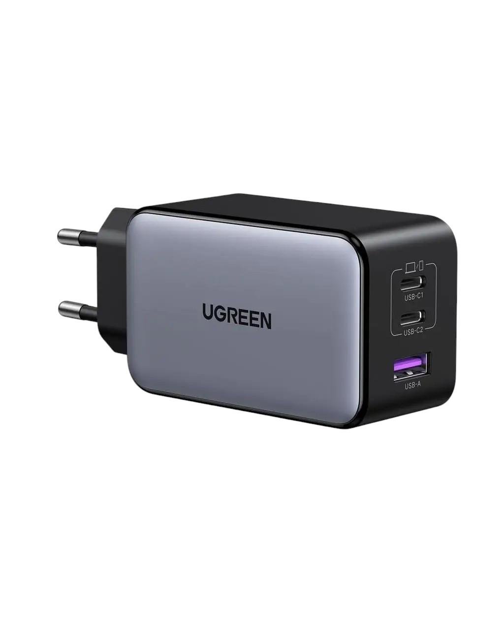 Зарядное устройство сетевое UGREEN Nexode X756 AirPyra-Tech Charger GaN USB-A/2хUSB-C 3в1 100W (2738116608)
