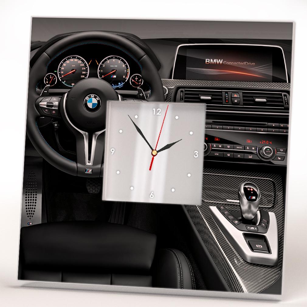 Часы с авто BMW 260x260 мм (C03836) Часы с авто BMW 260x260 мм (C03836)