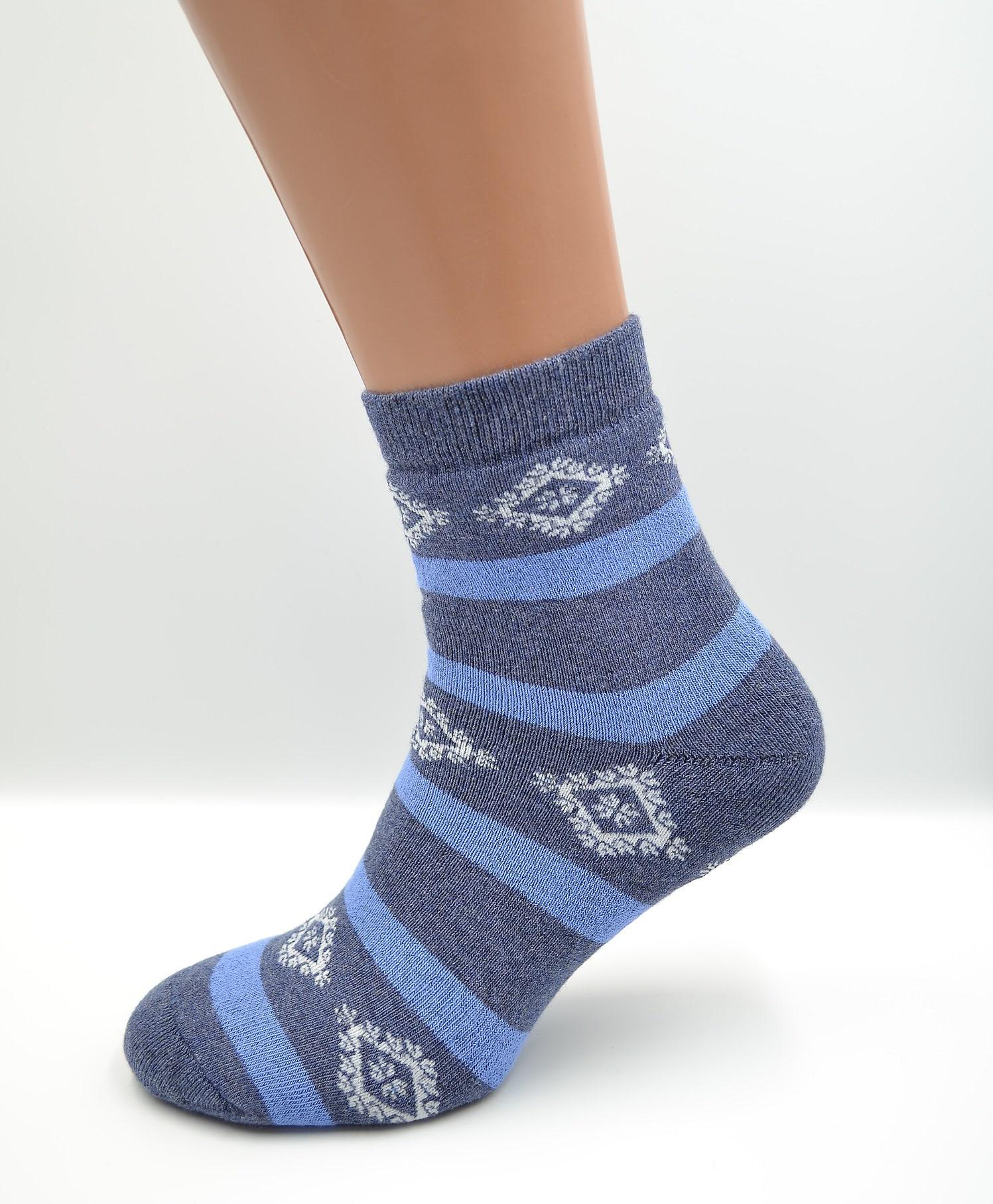 Носки женские махровые Легка хода 5530 классические р. 23 Джинс меланжевый