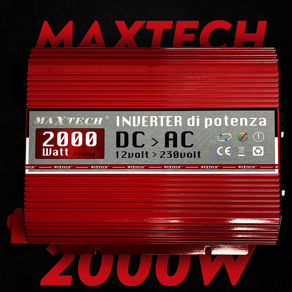 Автомобільний інвертор MaxTech HB-2000-12 з модифікованим синусом 2000 Ват 2000 W (119) - фото 2