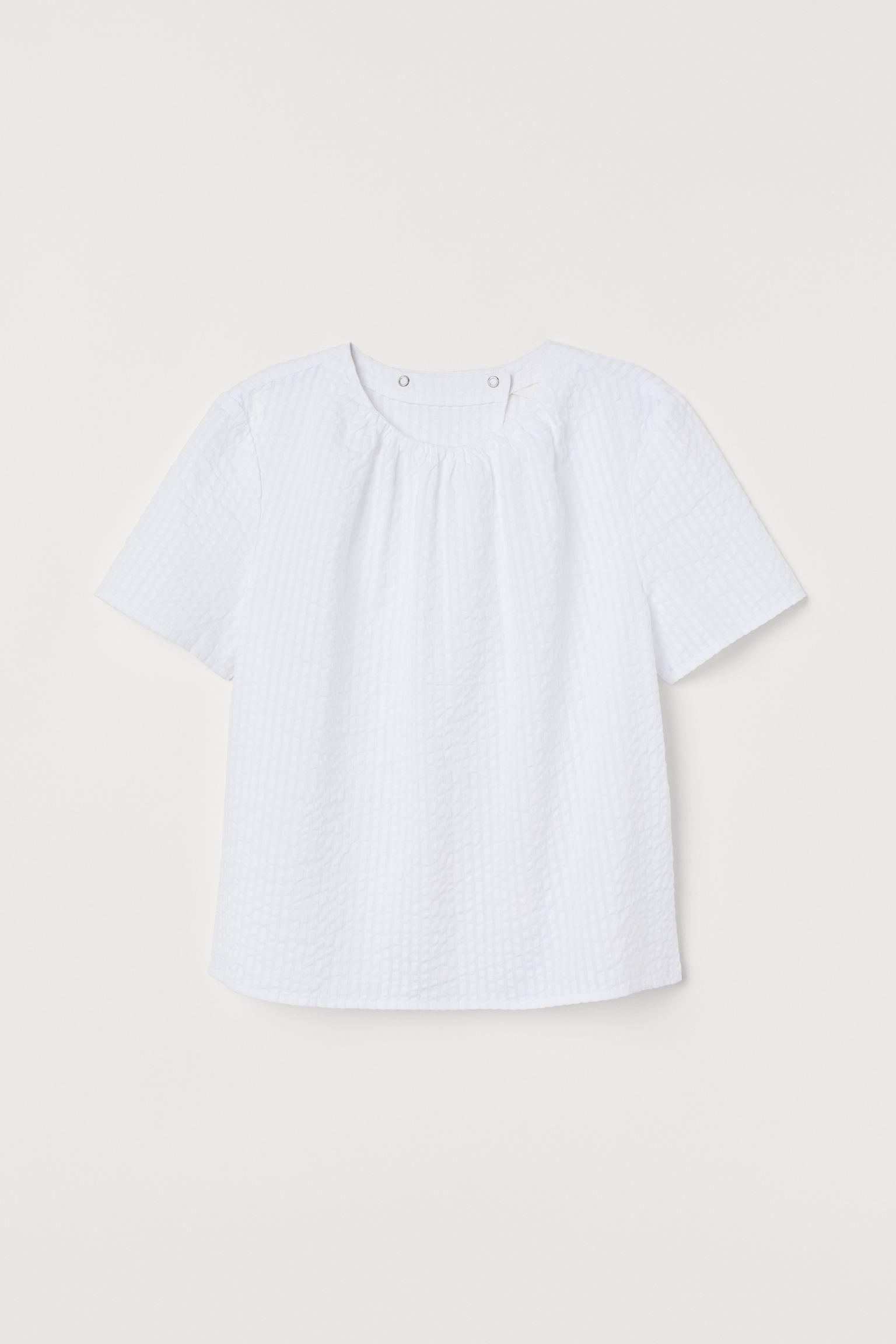 Блуза H&M р. 42 Белый (2712771417)