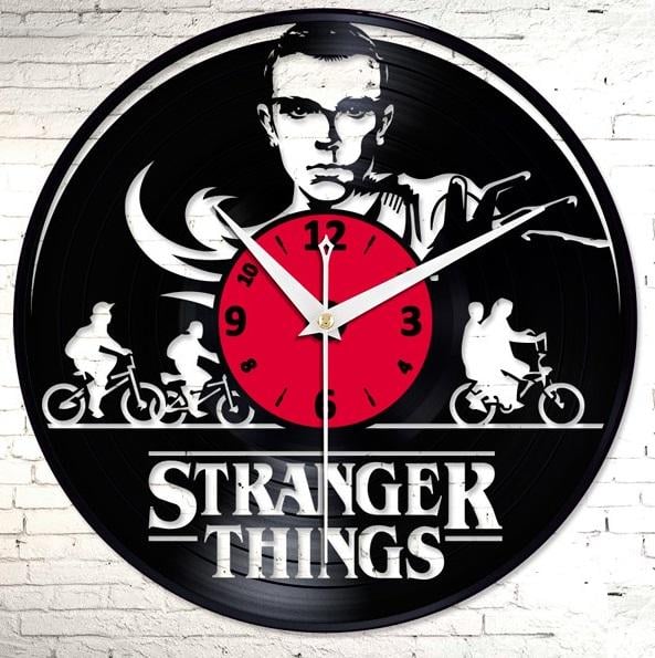 Часы настенные Очень странные дела 2920 из виниловой пластинки