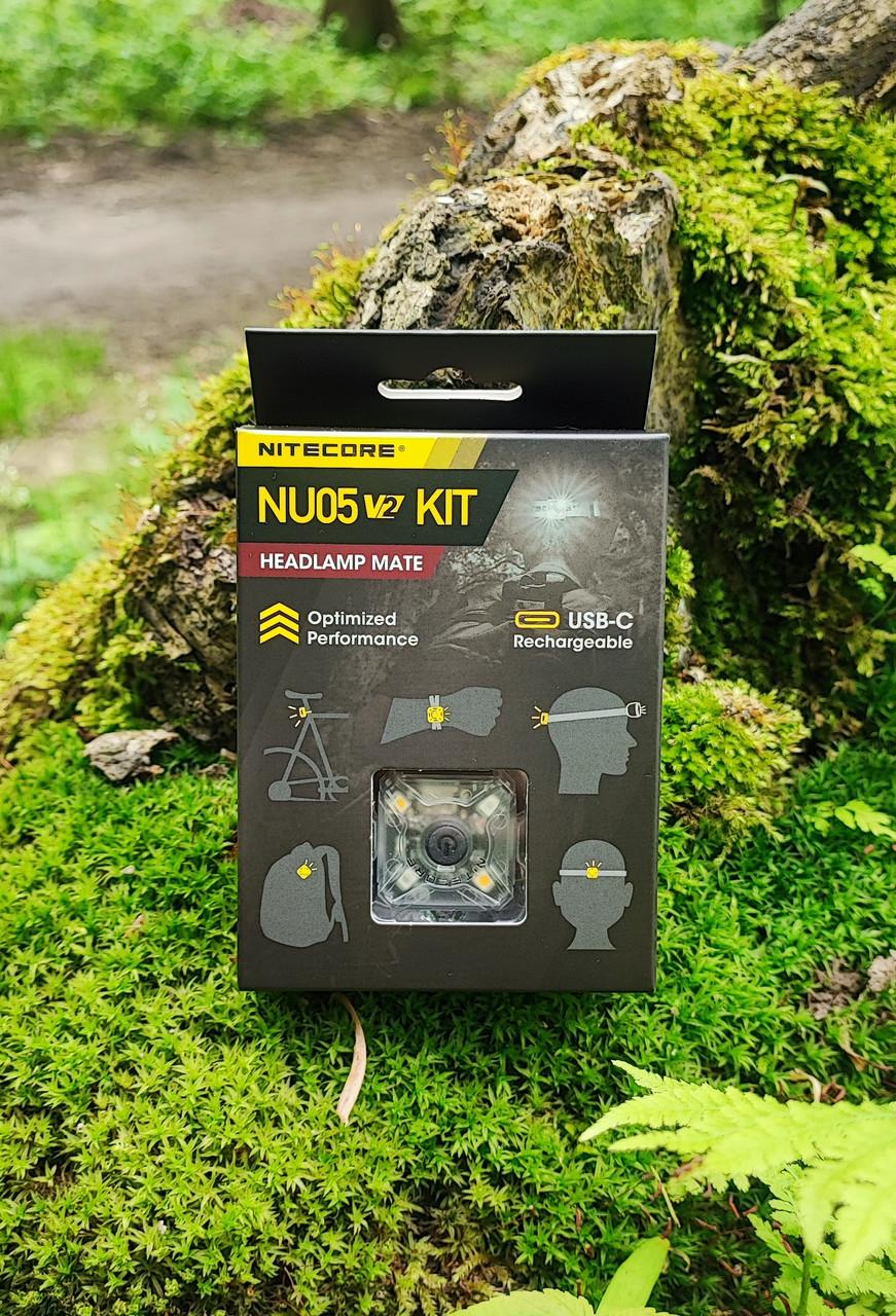 Фонарь налобный/велосипедный маяк Nitecore NU05 KIT V2 2в1 (011403) - фото 10