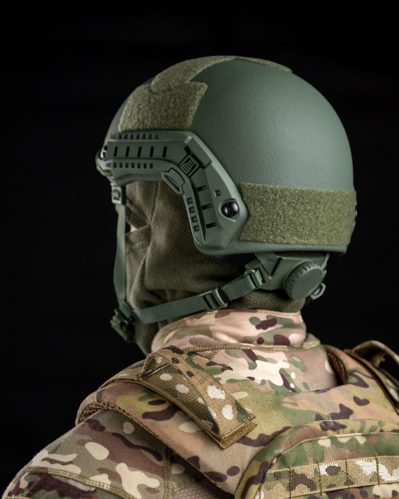 Шолом балістичний FAST Helmet 1 клас захисту ДСТУ рівня NIJ IIIA Olive - фото 2