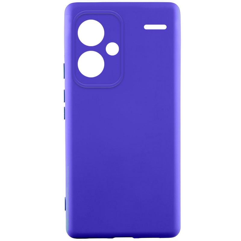 Противоударный чехол Silicone Cover Lakshmi Full Camera (A) для Xiaomi Redmi Note 13 Pro+ Синий / Iris