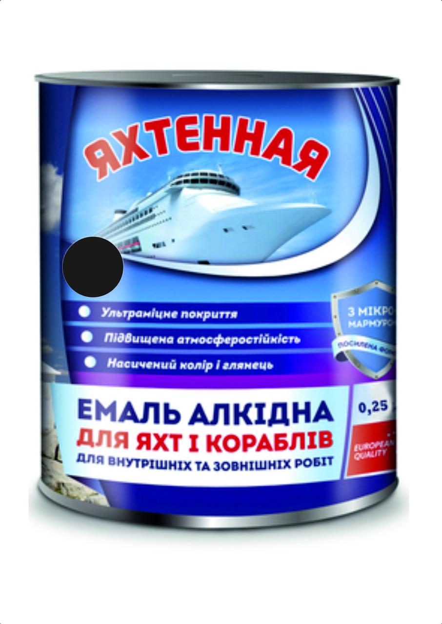 Эмаль алкидная ПФ-167 Яхтенная 0,9 кг Черный (28715936)