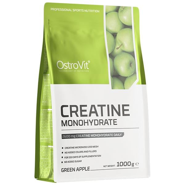 Креатин моногидрат OstroVit Creatine Monohydrate 1000 г 333 порции Green Apple (000026633)