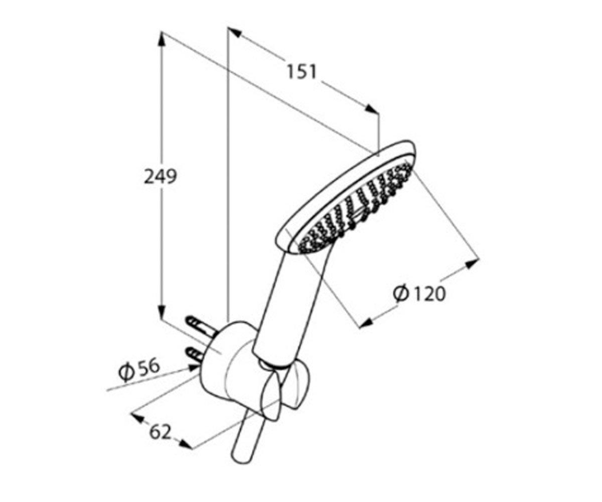 Душовий набір KLUDI FRESHLINE 678509100 - фото 2 Душовий набір KLUDI FRESHLINE 678509100 - фото 2