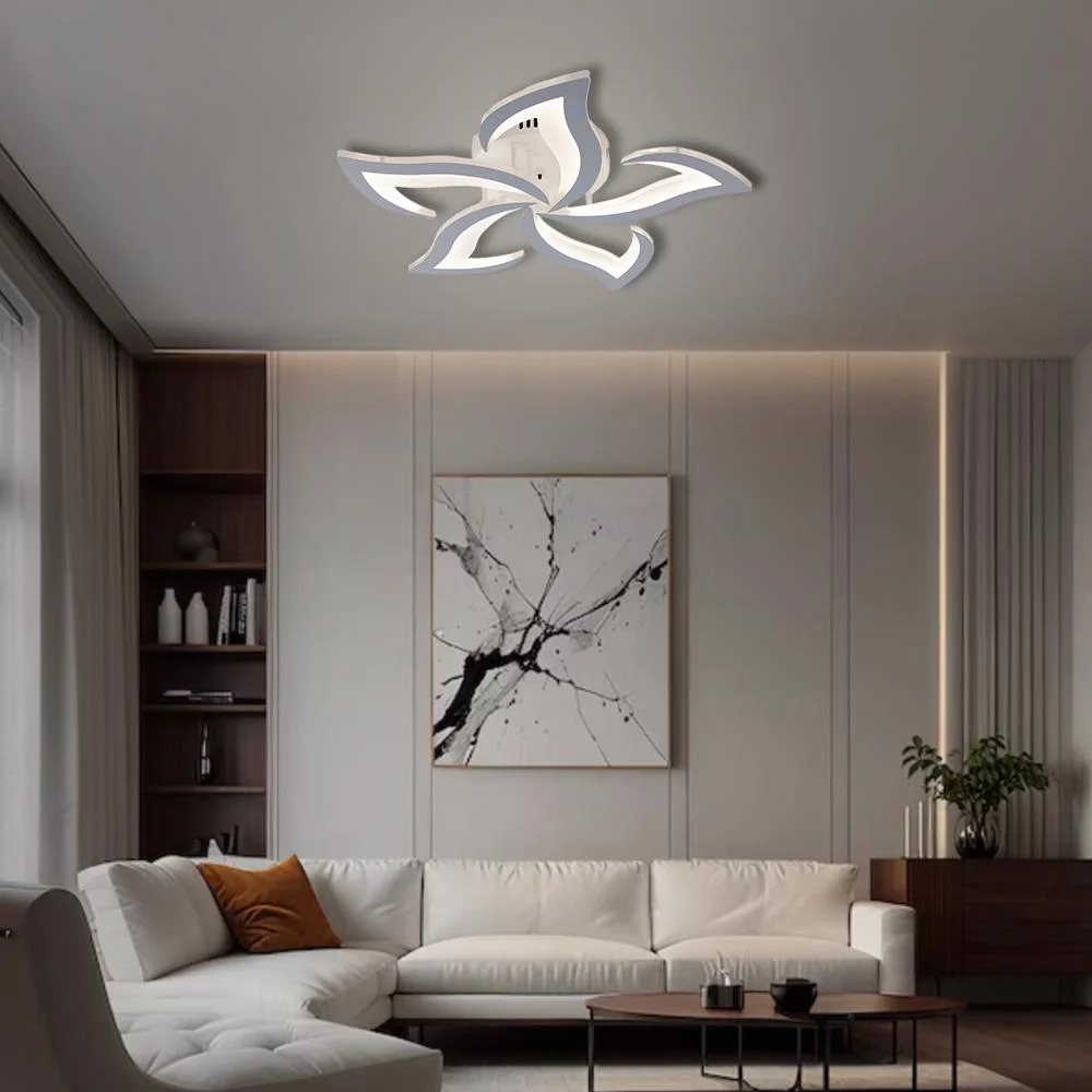 Люстра ESLLSE ELLA LED с пультом 50 Вт 5F 600x95 мм (10595) - фото 5 Люстра ESLLSE ELLA LED с пультом 50 Вт 5F 600x95 мм (10595) - фото 5