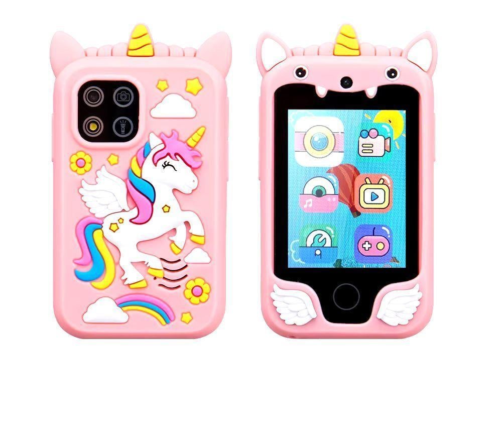 Мобільний телефон дитячий Єдиноріг з іграми та камерою 8 Гб Рожевий (483) Мобільний телефон дитячий Єдиноріг з іграми та камерою 8 Гб Рожевий (483)