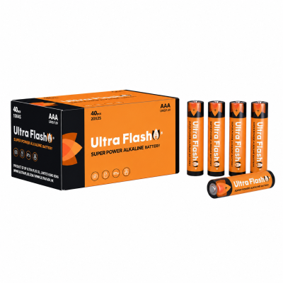 Батарейки Ultra Flash SUPER POWER ALKALINE AAА 40 шт.