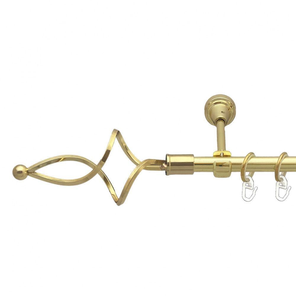 Карниз Orvit Ажур однорядный гладкий 16 мм 200 см Золотой (00-00014024)