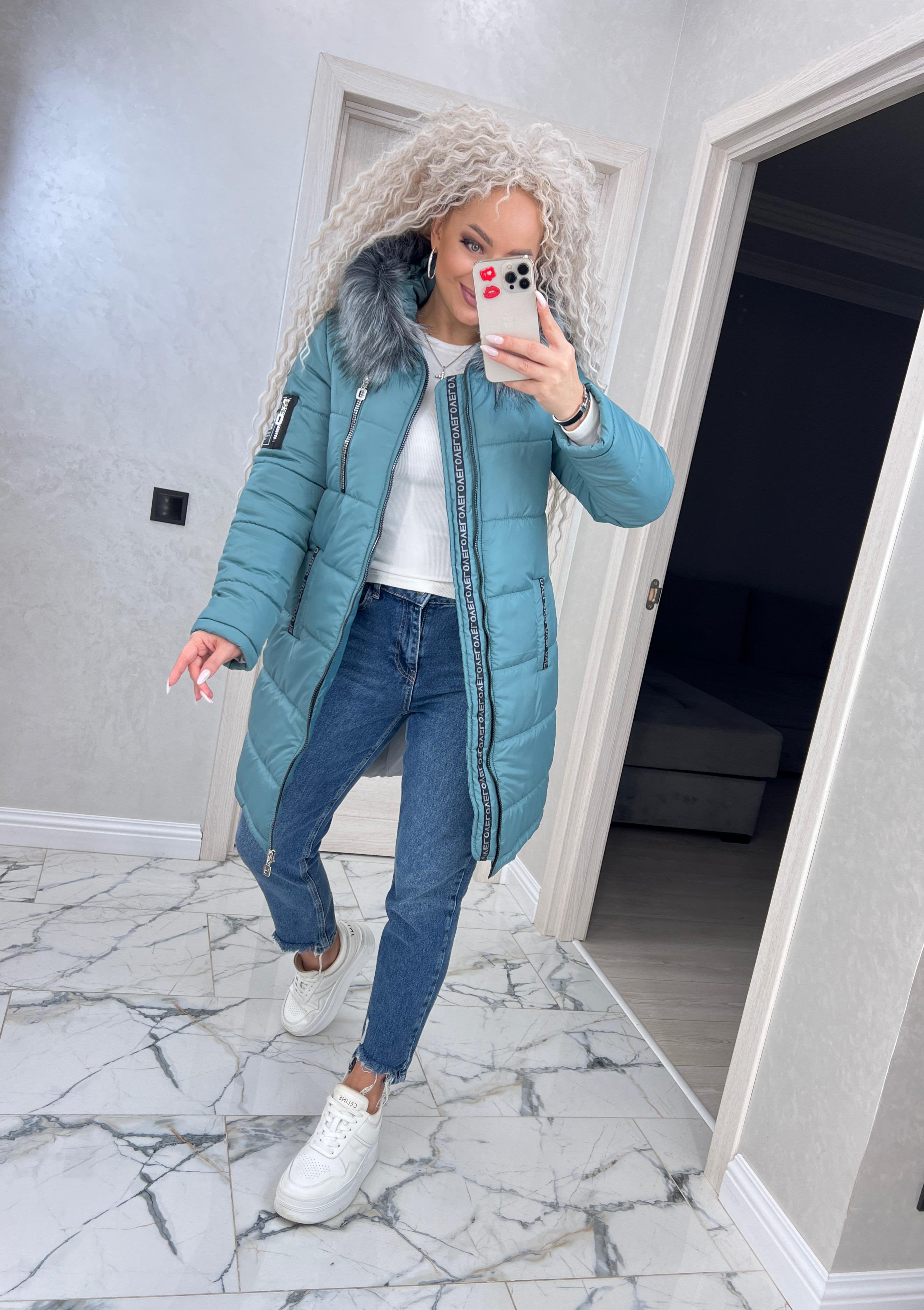 Куртка жіноча Love зимова р. 56 Темно-м'ятний (1875/а-мк) - фото 7