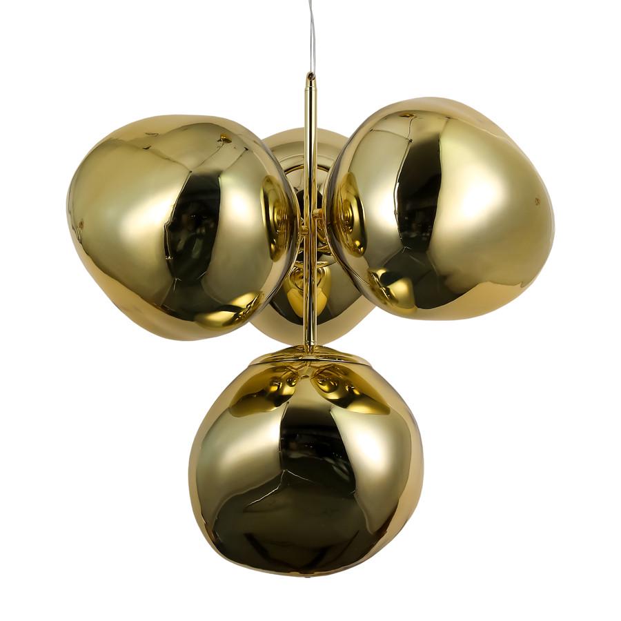 Люстра подвесная 793CH01-4 GD 280 E27 с 4 необычными плафонами Золотой - фото 2 Люстра подвесная 793CH01-4 GD 280 E27 с 4 необычными плафонами Золотой - фото 2