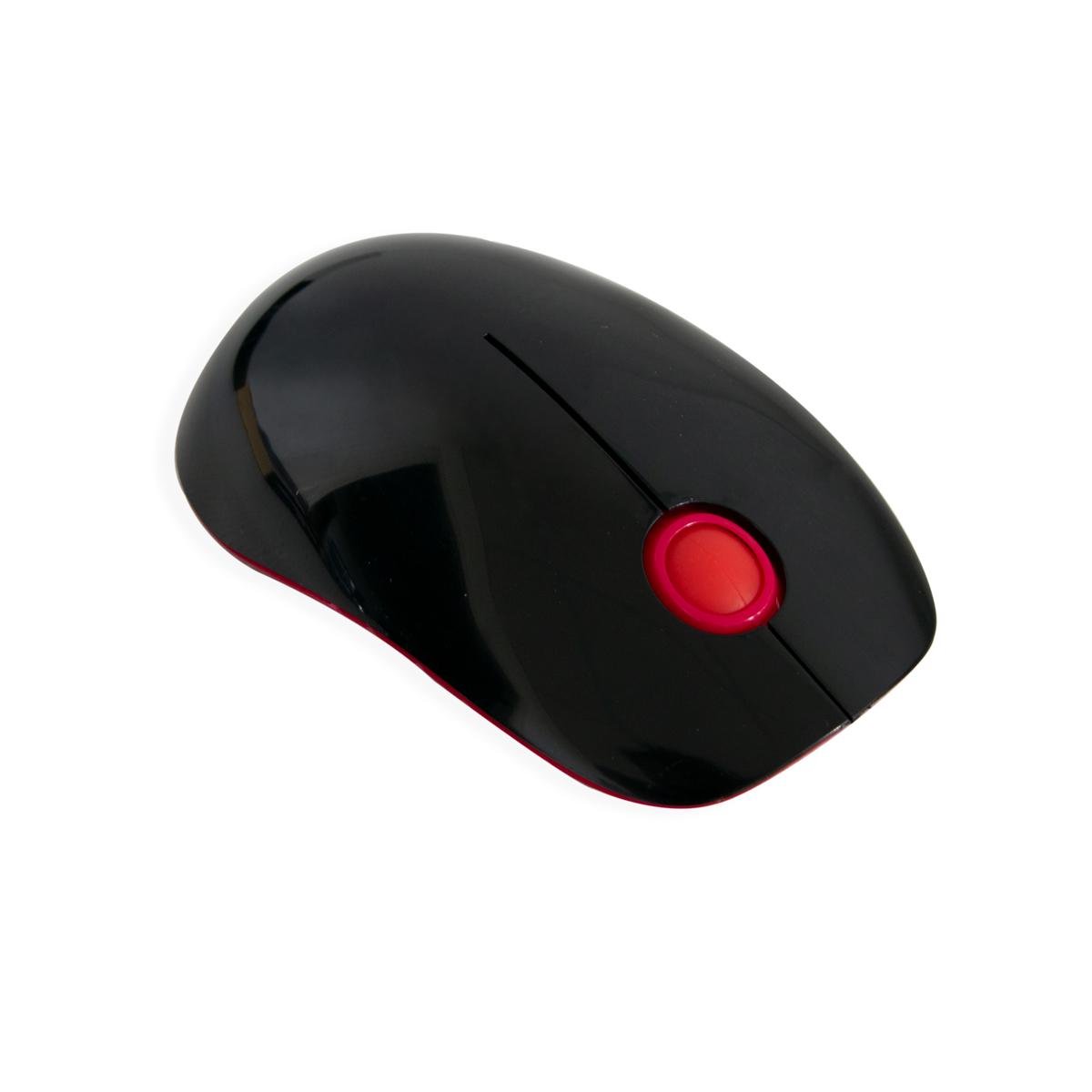 Мышь компьютерная Wireless Mouse G-217 беспроводная Розовый/Черный (1009006-Pink) - фото 2