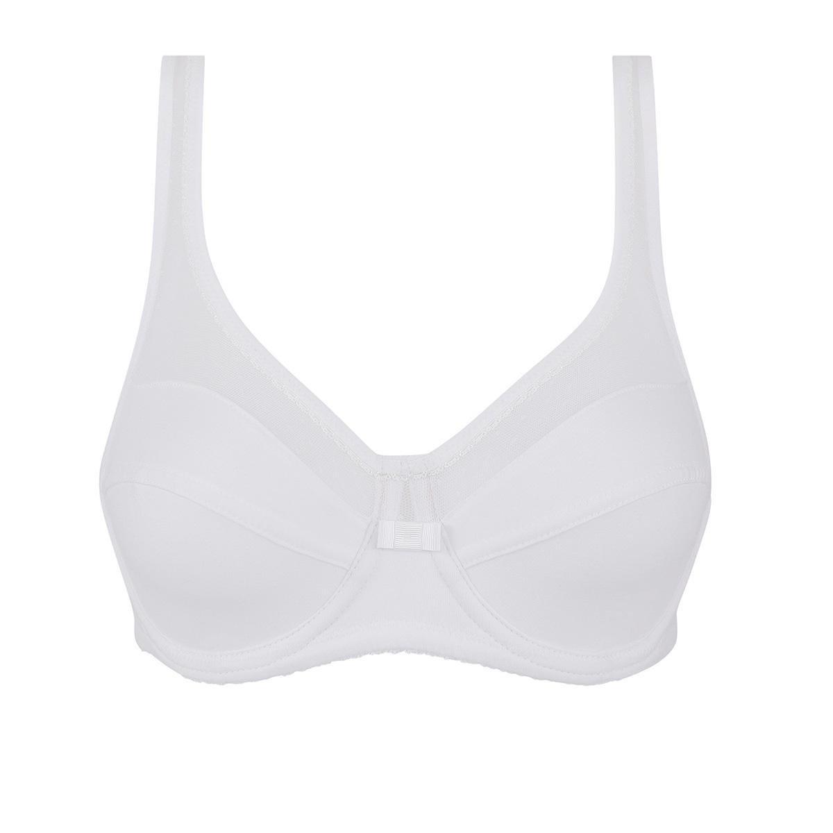 Бюстгальтер классический на косточках DIM Generous Cotton Bio blanc C90