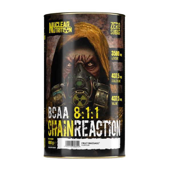 Амінокислота BCAA для спорту Nuclear Nutrition Chain Reaction BCAA 8:1:1 Fruit 400 г 60 порцій (000021656)