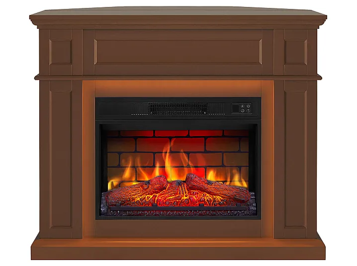 Електрокамін ArtiFlame універсальний Linz AF23BS з LED підсвічуванням 2в1 Коричневий (30876873)