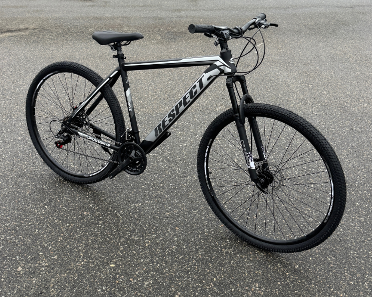 Велосипед CrossBike 29" Respect 2025 Рама 21" Black/gray