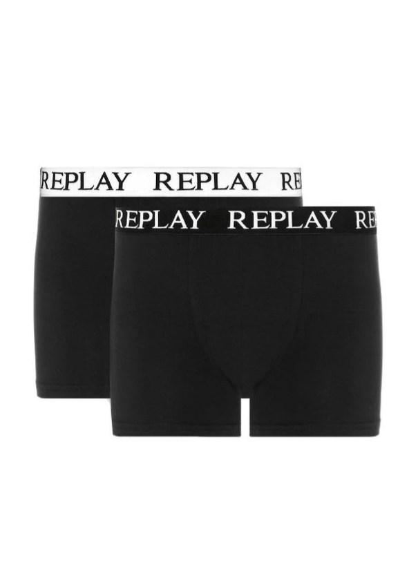 Трусы-боксеры мужские анатомические Replay 2 шт. ХL Черный/Белый (12565556) - фото 1 Трусы-боксеры мужские анатомические Replay 2 шт. ХL Черный/Белый (12565556) - фото 1