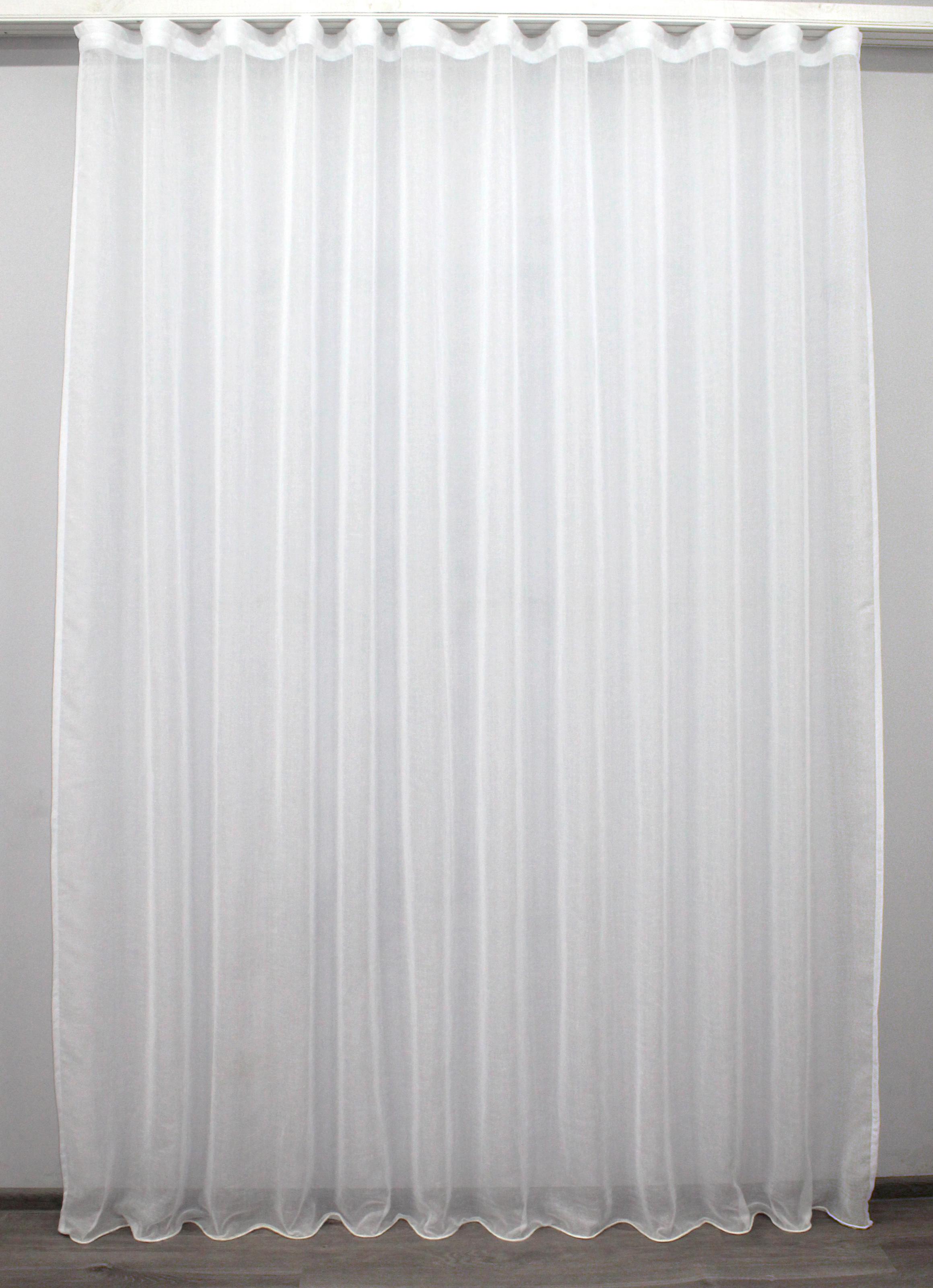 Тюль VR-Textil 1108т лен 300х270 см Белый (40-060)