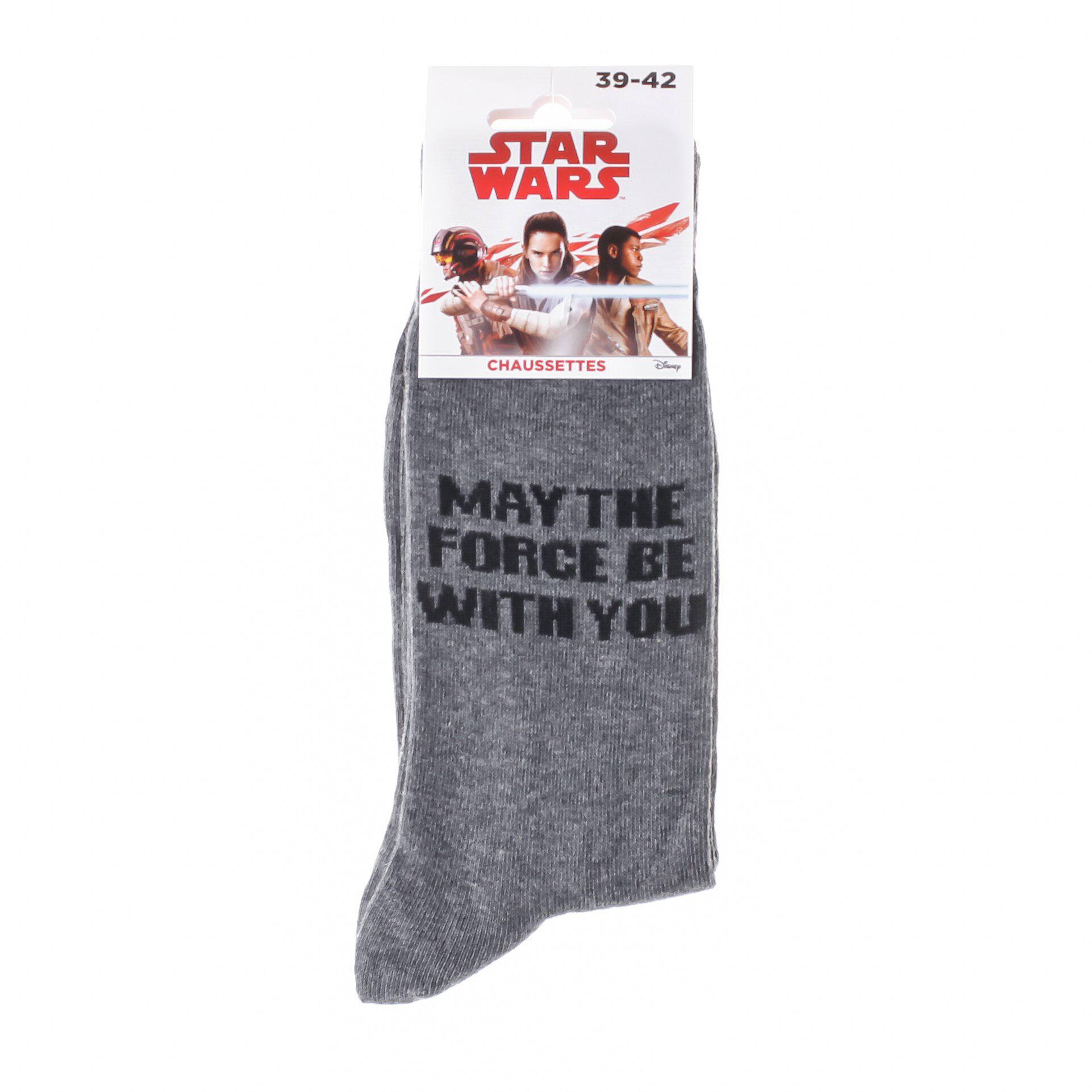 Носки Star Wars May The Force Be With You 1-pack р. 39-42 Light Gray (93154262-3) - фото 2