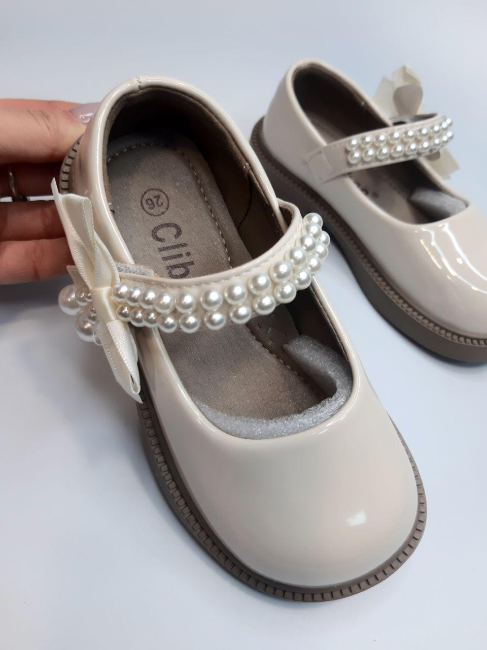 Туфли для девочки Clibee р. 28 17,2 см Бежевый (660-2 beige) - фото 3 Туфли для девочки Clibee р. 28 17,2 см Бежевый (660-2 beige) - фото 3