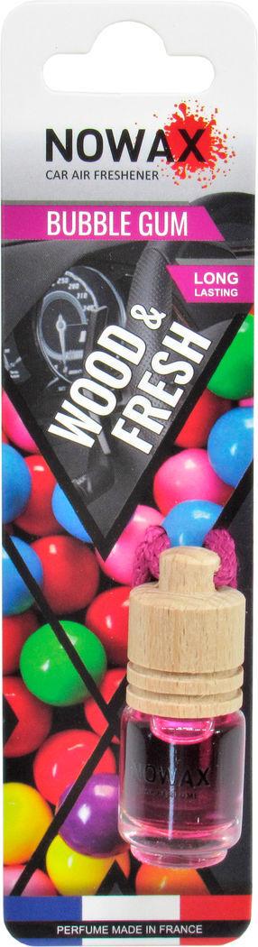 Ароматизатор для авто Nowax Wood Fresh Bubble Gum на зеркало жидкий (0304969)