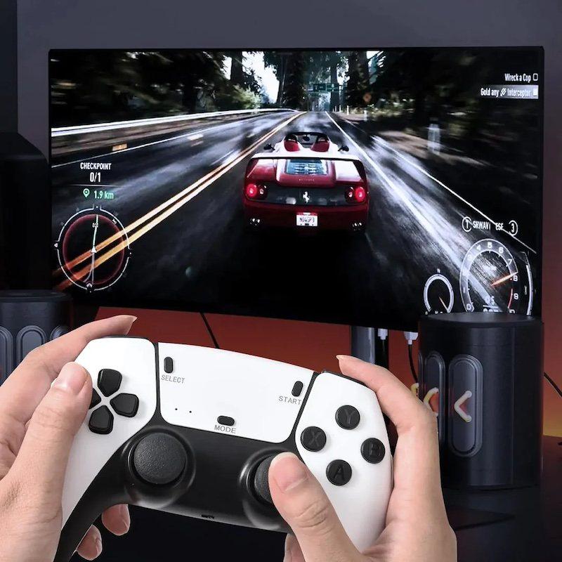 Консоль ігрова M15 Plus 30000 ігор Pro 4K Game Stick 64 Gb та 2 бездротові джойстики White - фото 8