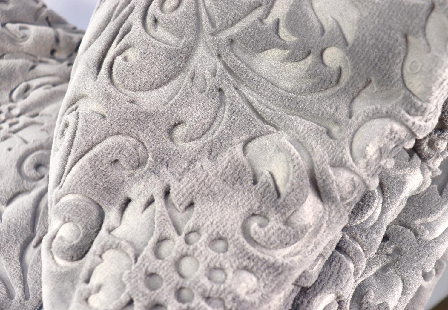 Покрывало-плед Hobby Embos Gri 220х240 см Серый - фото 7