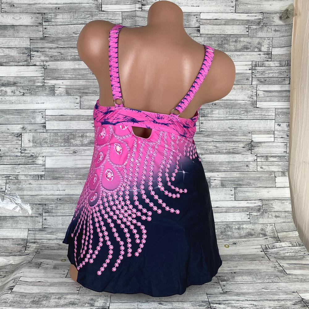 Купальник-платье женское раздельное танкини 3XL Розовый (2212) - фото 7 Купальник-платье женское раздельное танкини 3XL Розовый (2212) - фото 7