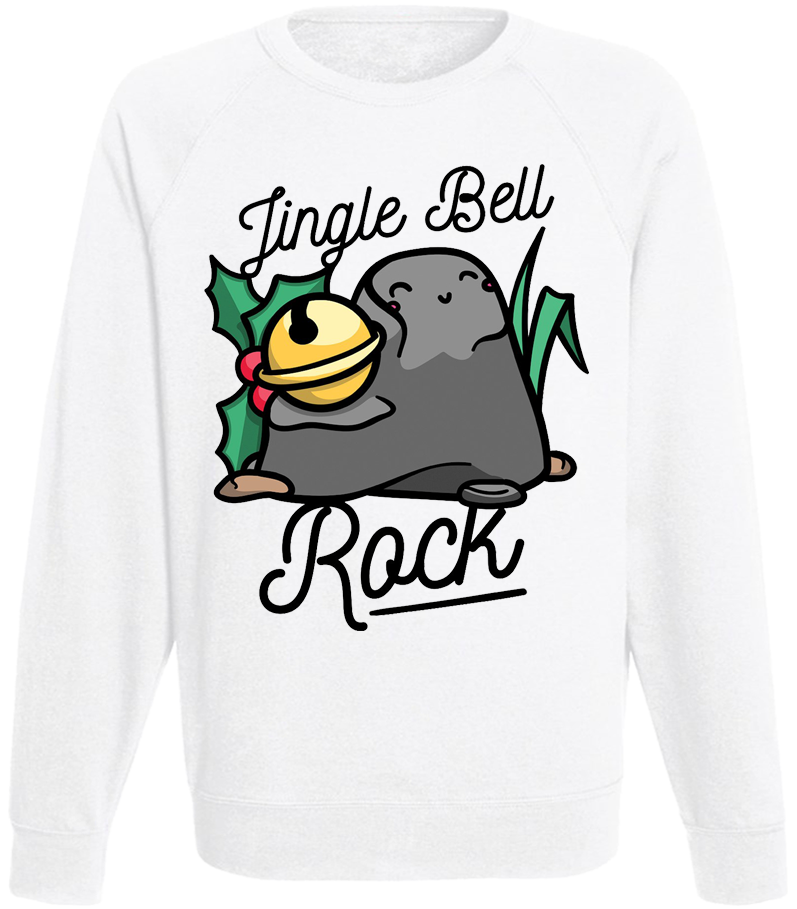 Світшот чоловічий новорічний "Jingle Bell Rock" XL Білий Світшот чоловічий новорічний "Jingle Bell Rock" XL Білий