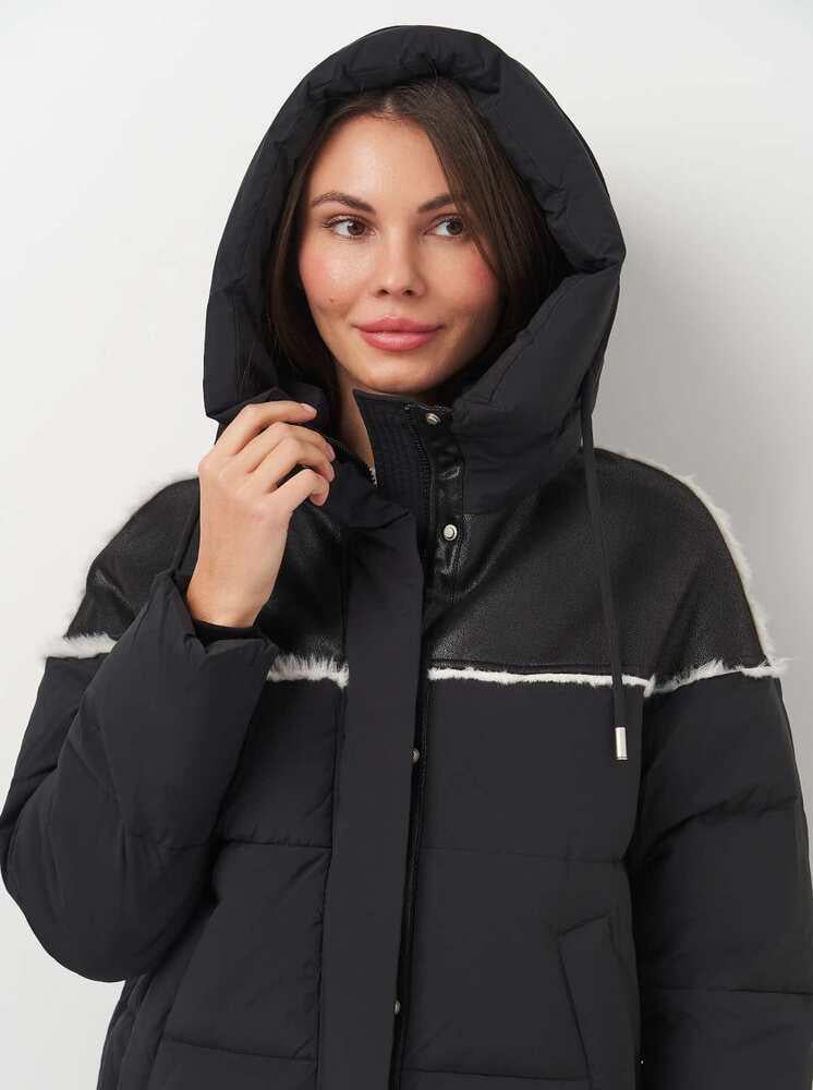 Пальто жіноче Lusskiri 9686x53 XL Чорний (192882-3) - фото 3 Пальто жіноче Lusskiri 9686x53 XL Чорний (192882-3) - фото 3