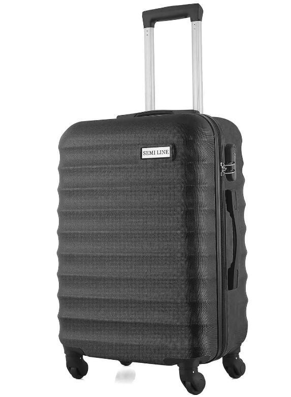 Чемодан SEMI LINE T5634-2 24" M Black (DAS302597)