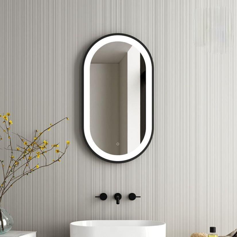 Зеркало в раме Dim Dzerkal ARNARO с LED-подсветкой + сенсорное управление 90х60 см (2999)