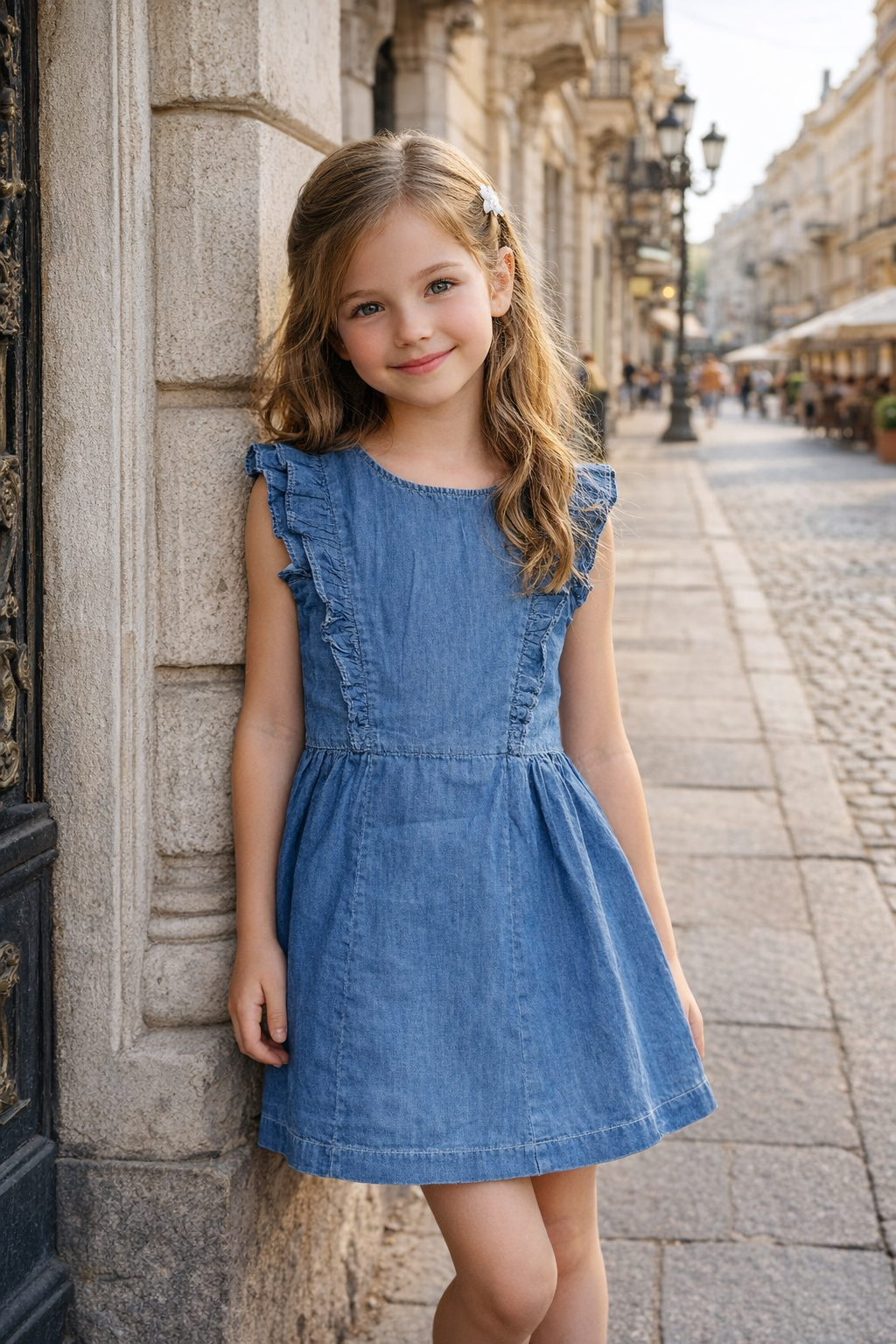 Платье детское летнее C&A для девочки 134 см Синий (26127467)