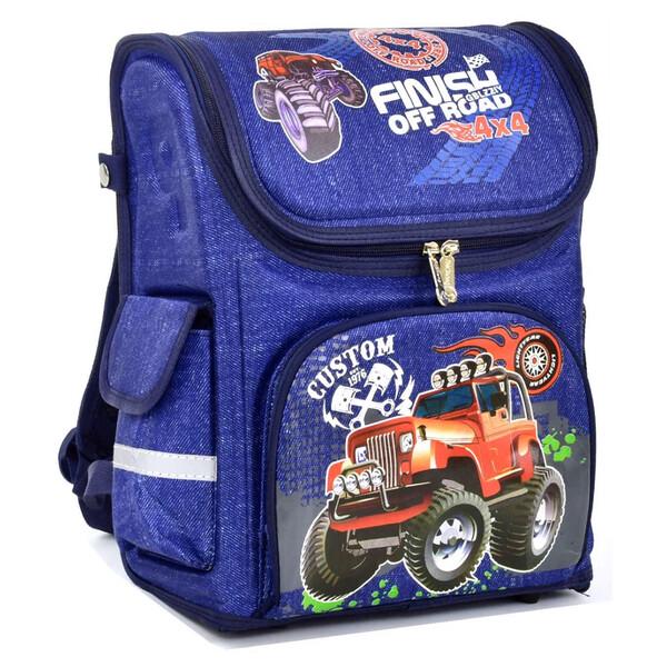 Шкільний рюкзак для хлопчика ортопедичний каркасний ранець Синій (022681)