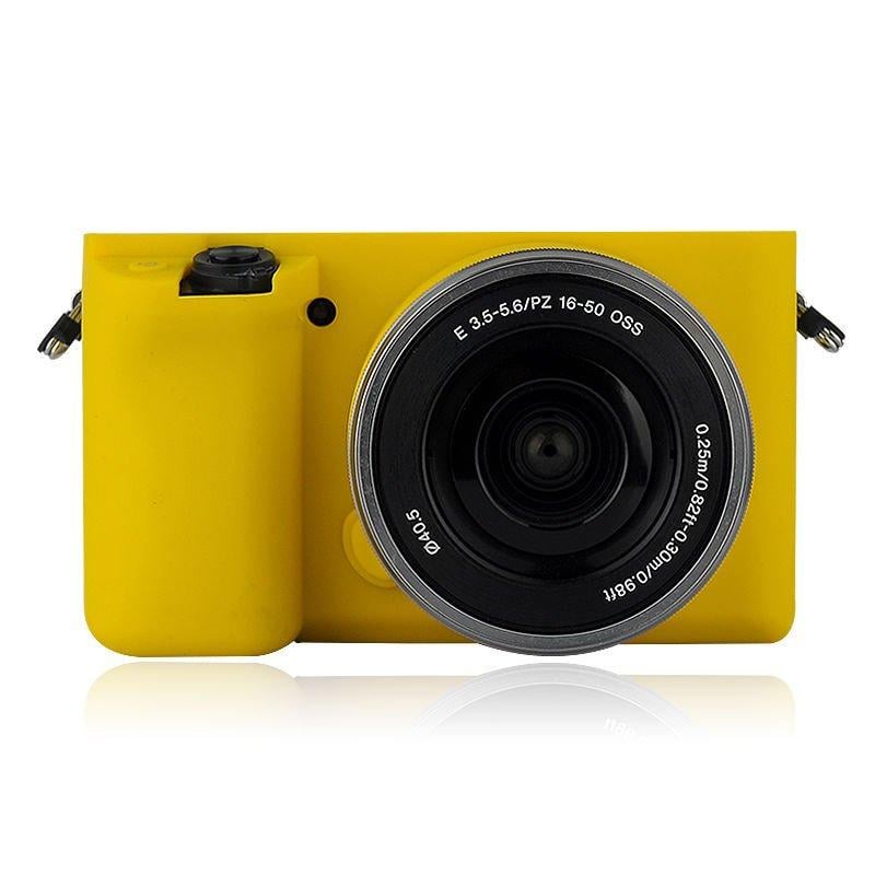 Чехол защитный силиконовый для фотоаппаратов Sony A6000 Желтый