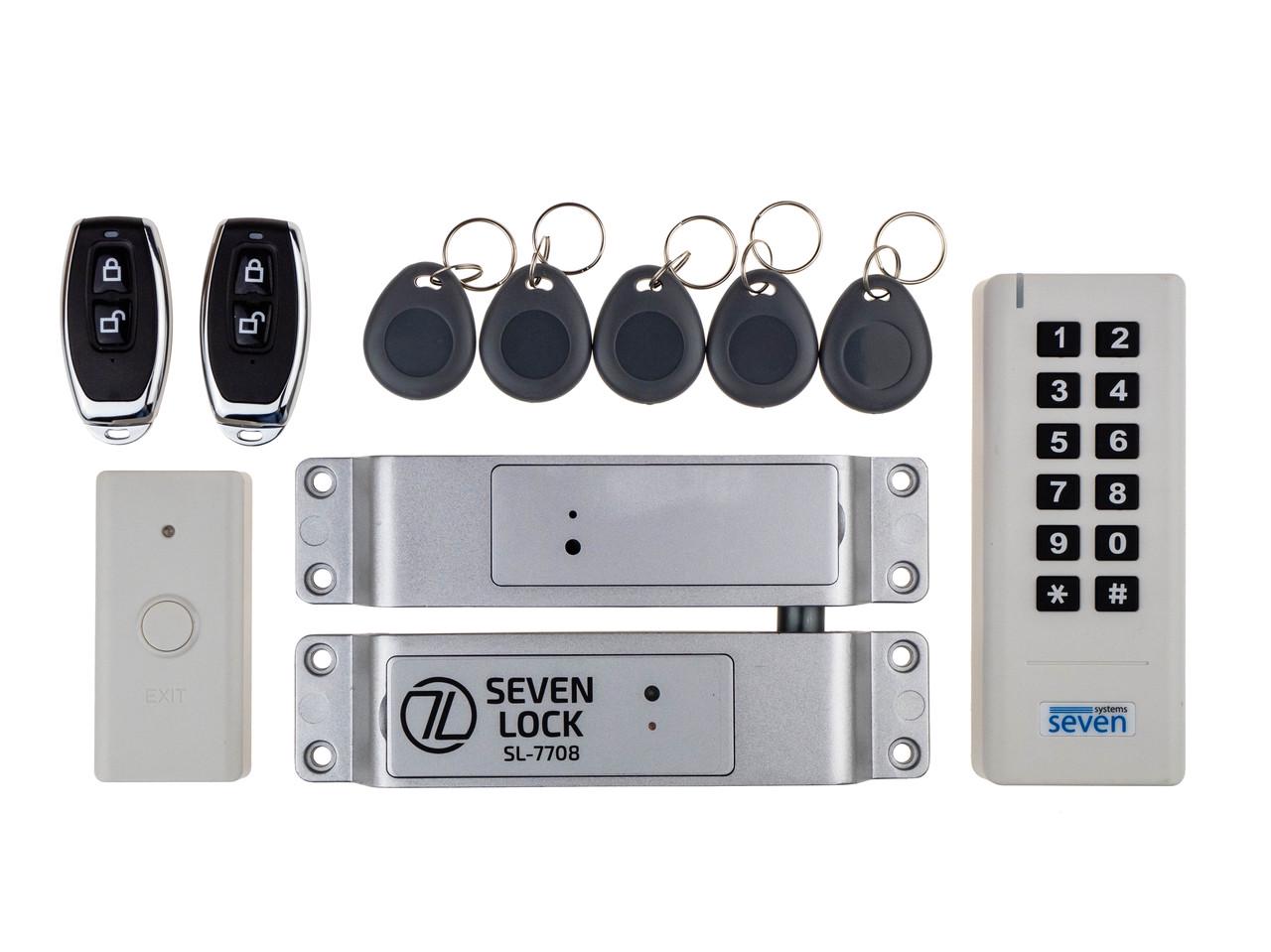 Комплект контролю доступу SEVEN LOCK SL-7708r бездротовий з радіобрелками (1424300399) - фото 2 Комплект контролю доступу SEVEN LOCK SL-7708r бездротовий з радіобрелками (1424300399) - фото 2
